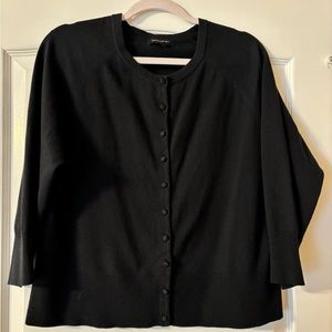 Banana Republic Button Down Black Sweater, XL
